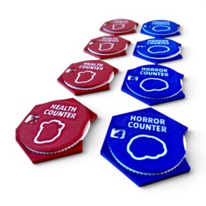 Arkham Horror LCG Health and Horror Trackers [x4 pieces] / Unofficial
