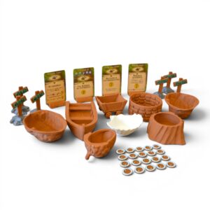 Everdell Organizer Set | 86pc Deluxe Upgrade | Resource Tokens & Meeples | Unofficial