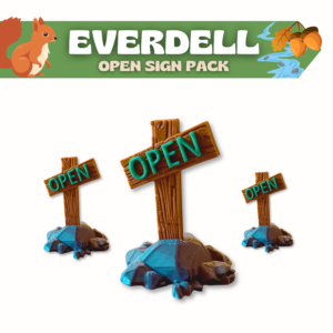 Everdell Open Sign [x6 pieces] / Unofficial