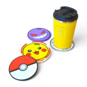Pokémon Inspired 3D Coasters - Custom Gamer Decor & Tabletop Accessory